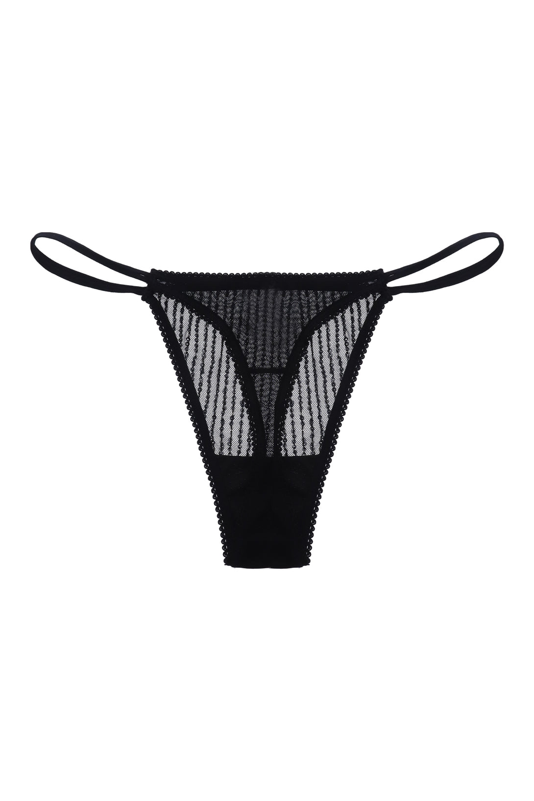 Panty con diseño de lentejuelas negro para mujer