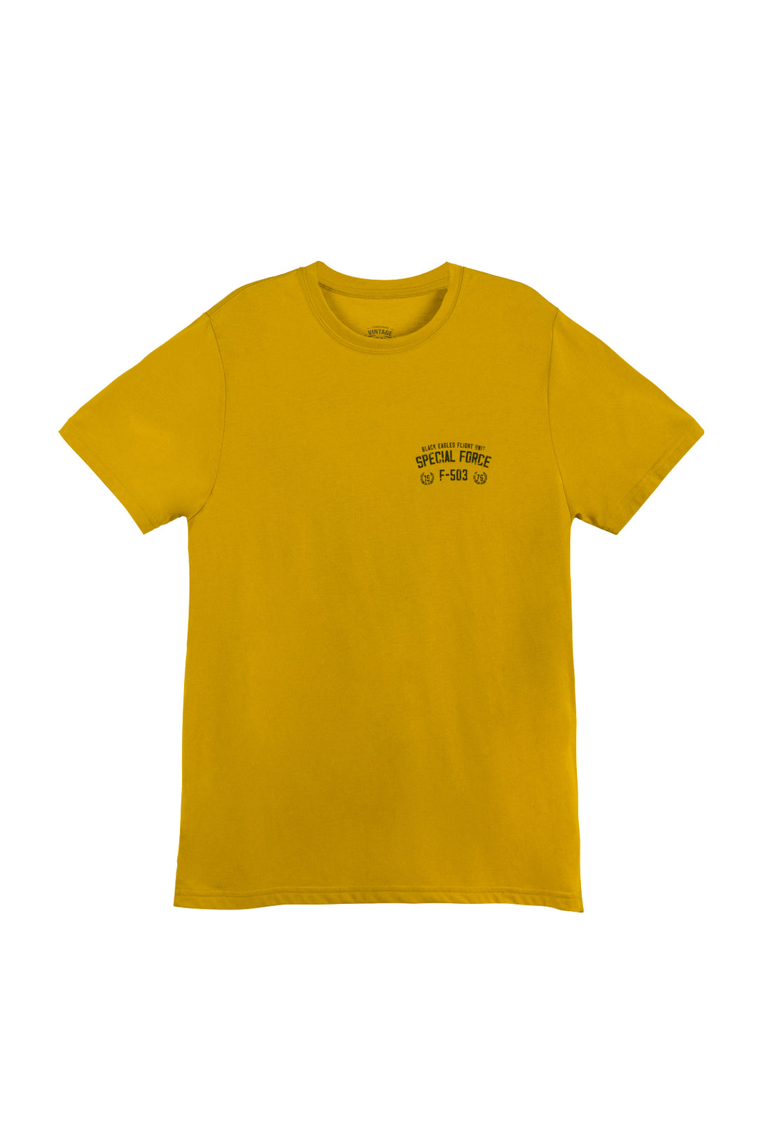 Men's Yellow Basic T-Shirt