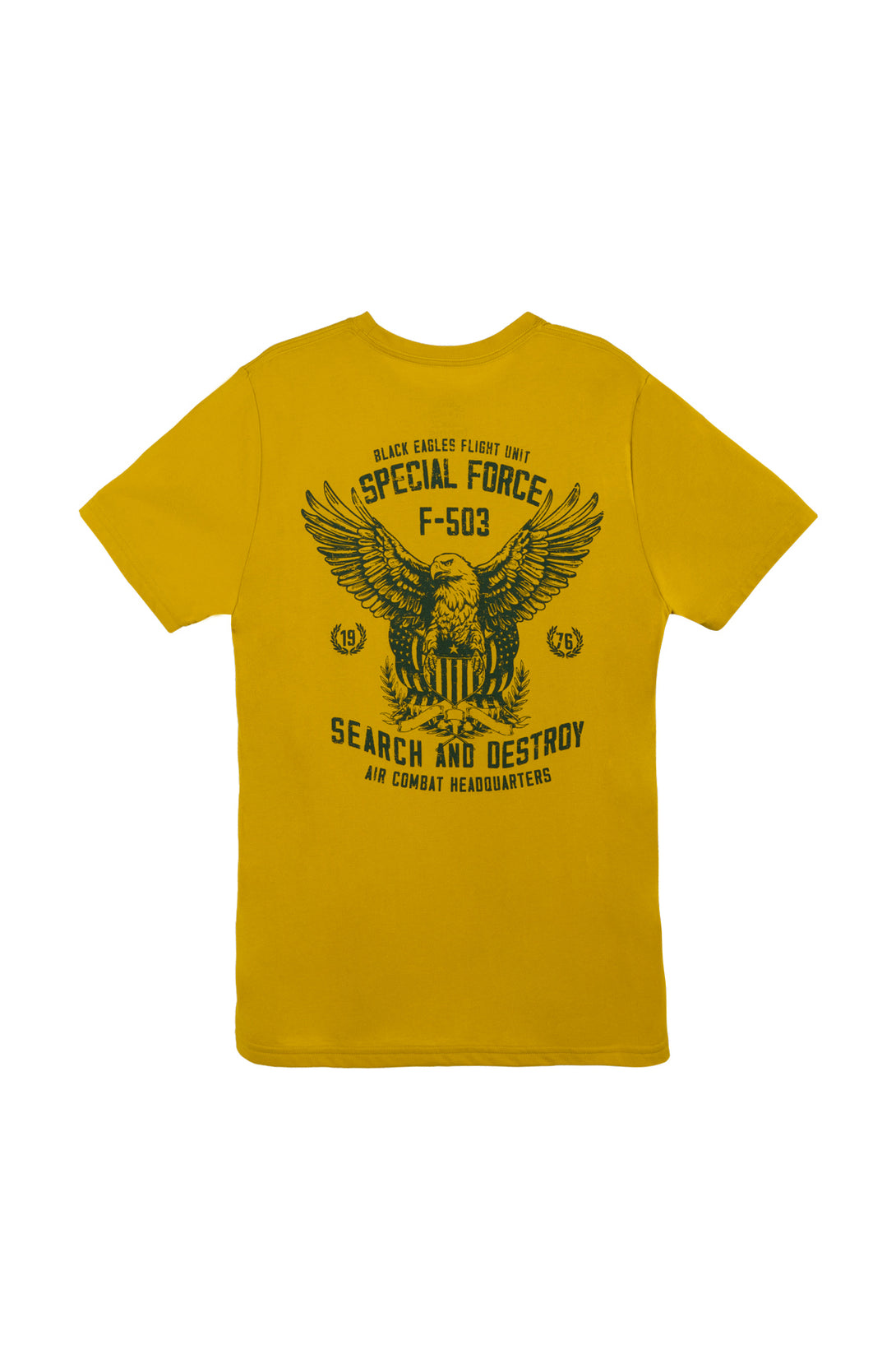 Men's Yellow Basic T-Shirt