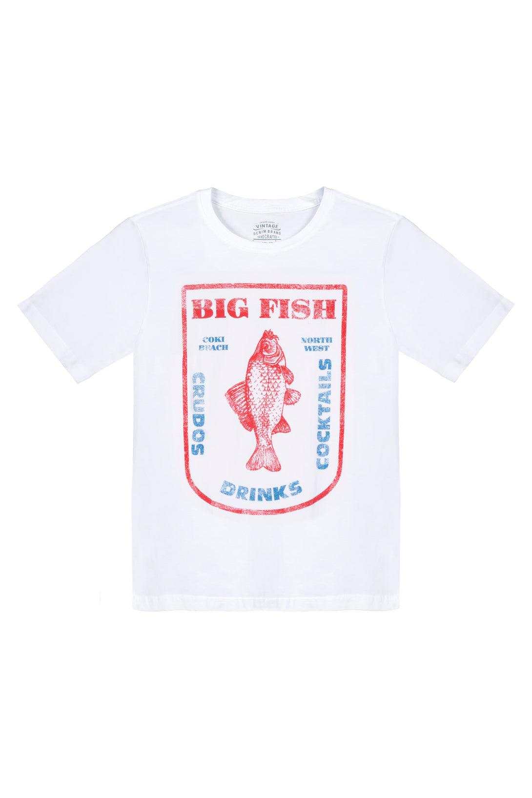 Men's White Graphic T-Shirt