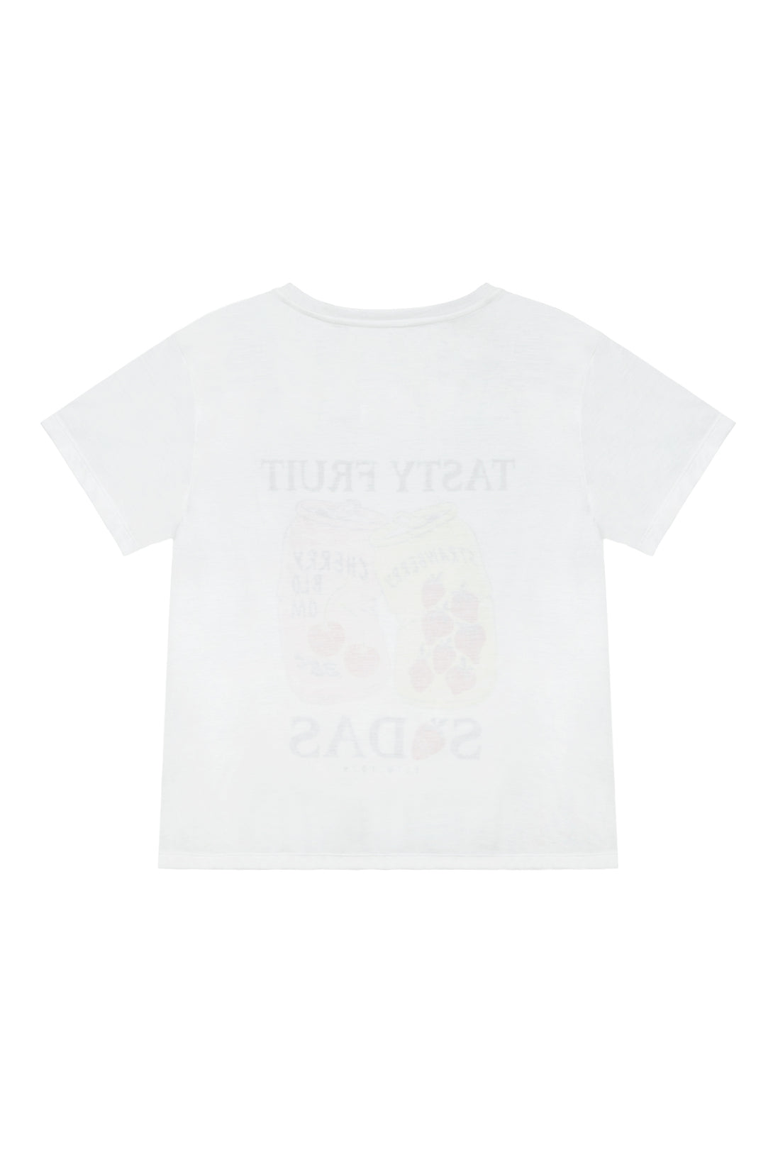 Women's White Front-Printed T-Shirt