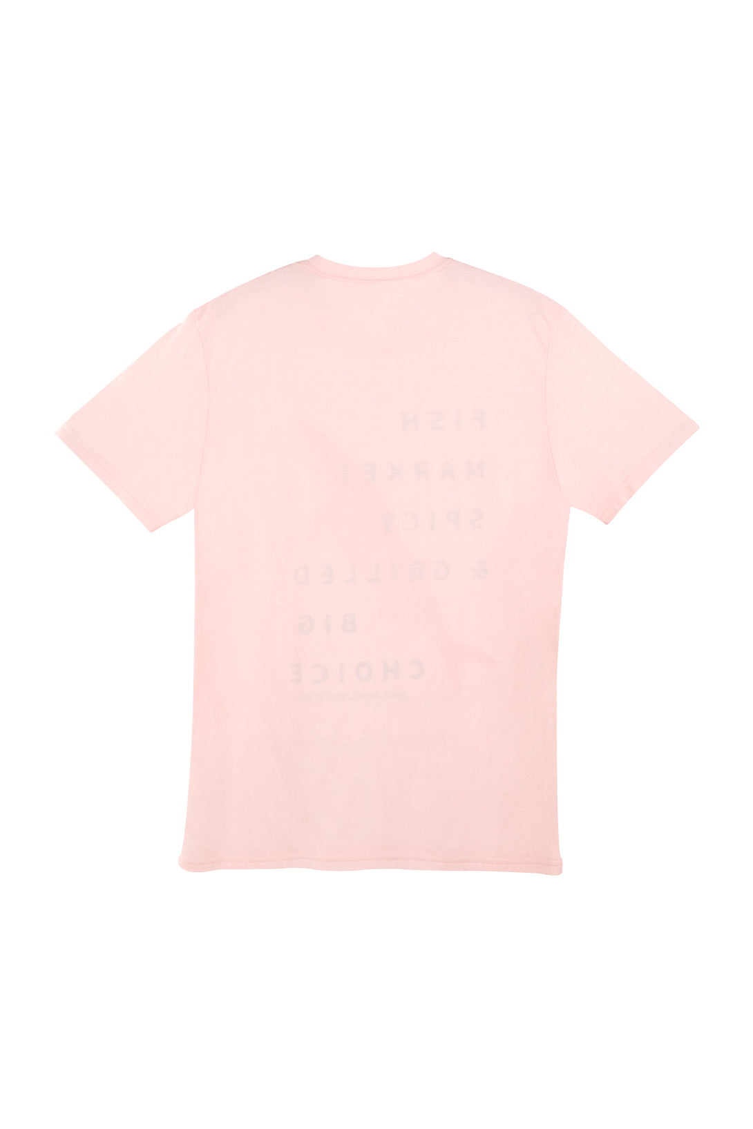 Men's Pink Front Print T-Shirt