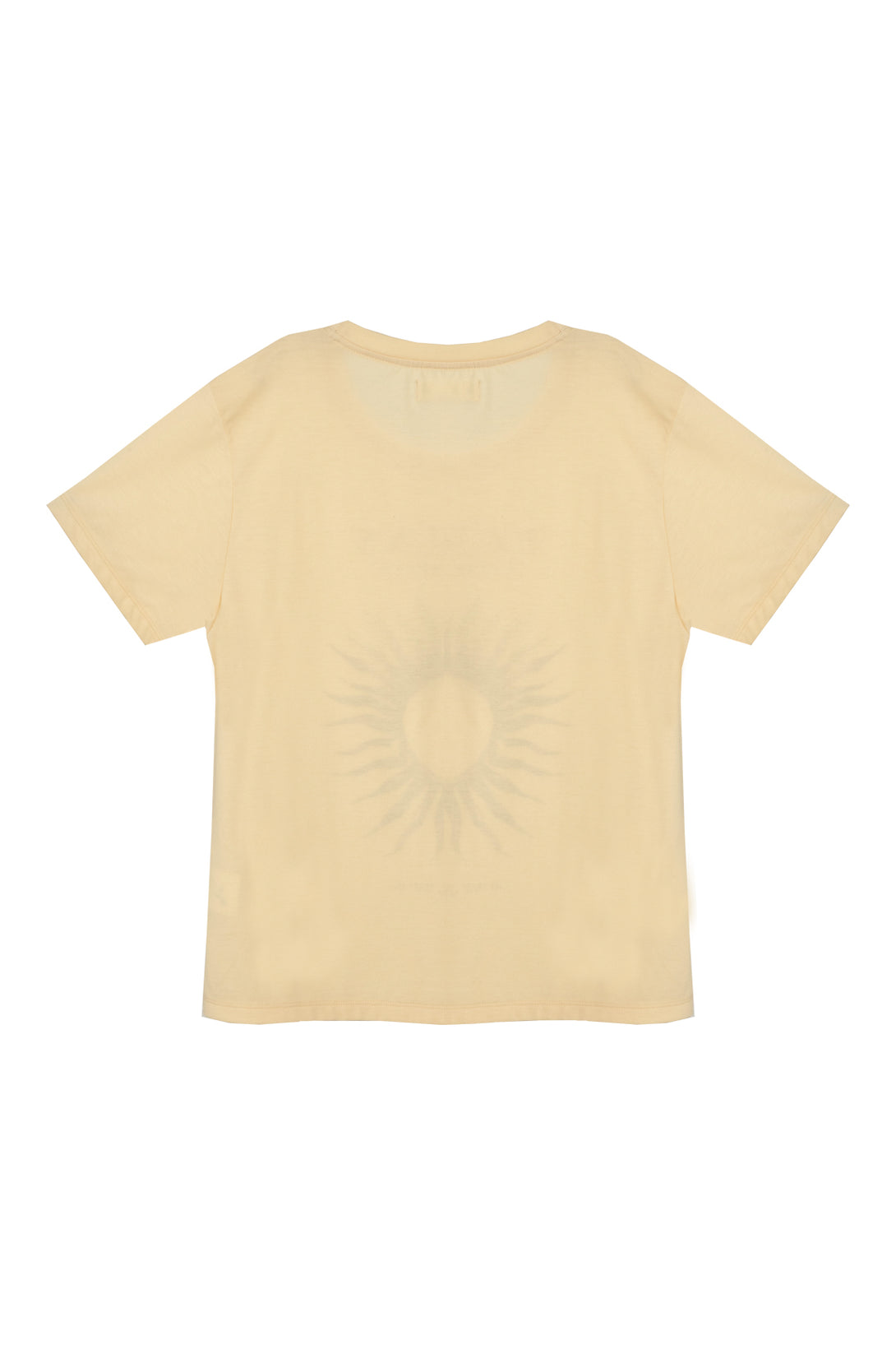 Women's Yellow Printed T-Shirt