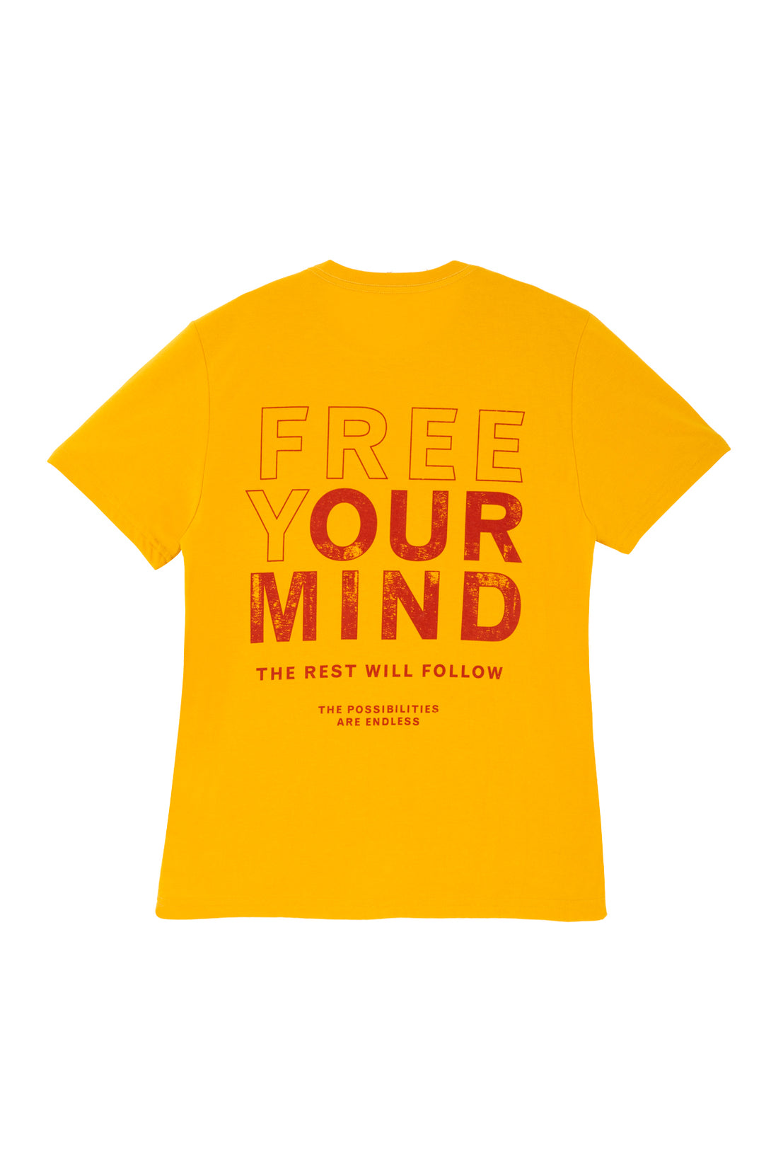 Men's Short Sleeve Yellow Tee