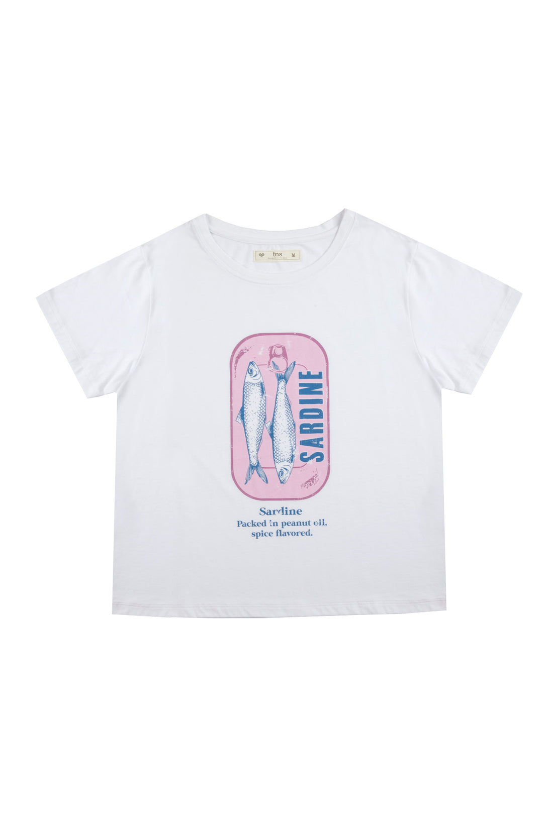 Camiseta blanca estampada para mujer