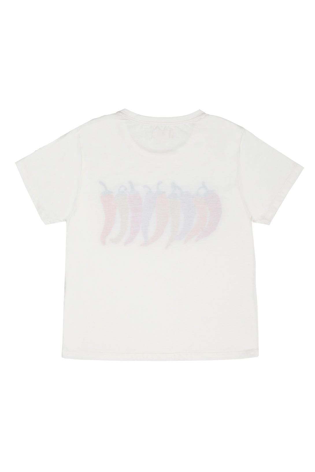 Women's Off-White T-Shirt with Chili Print