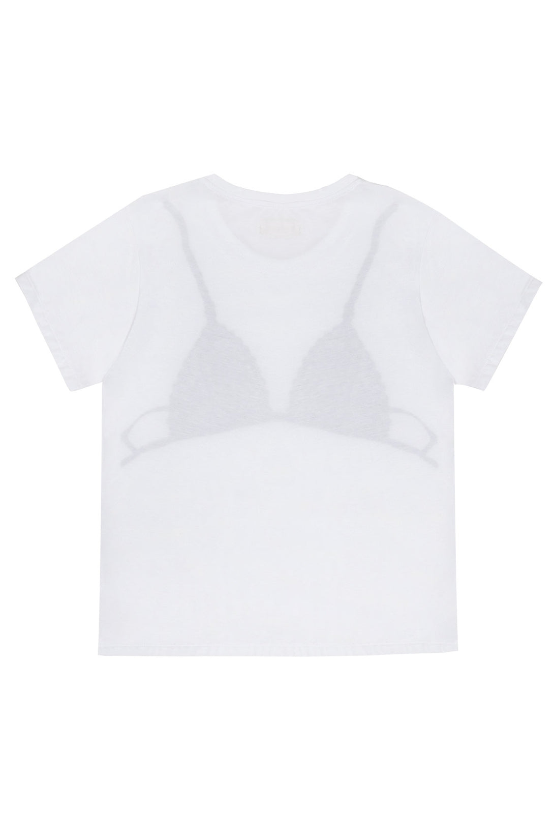 Women's White Printed T-Shirt