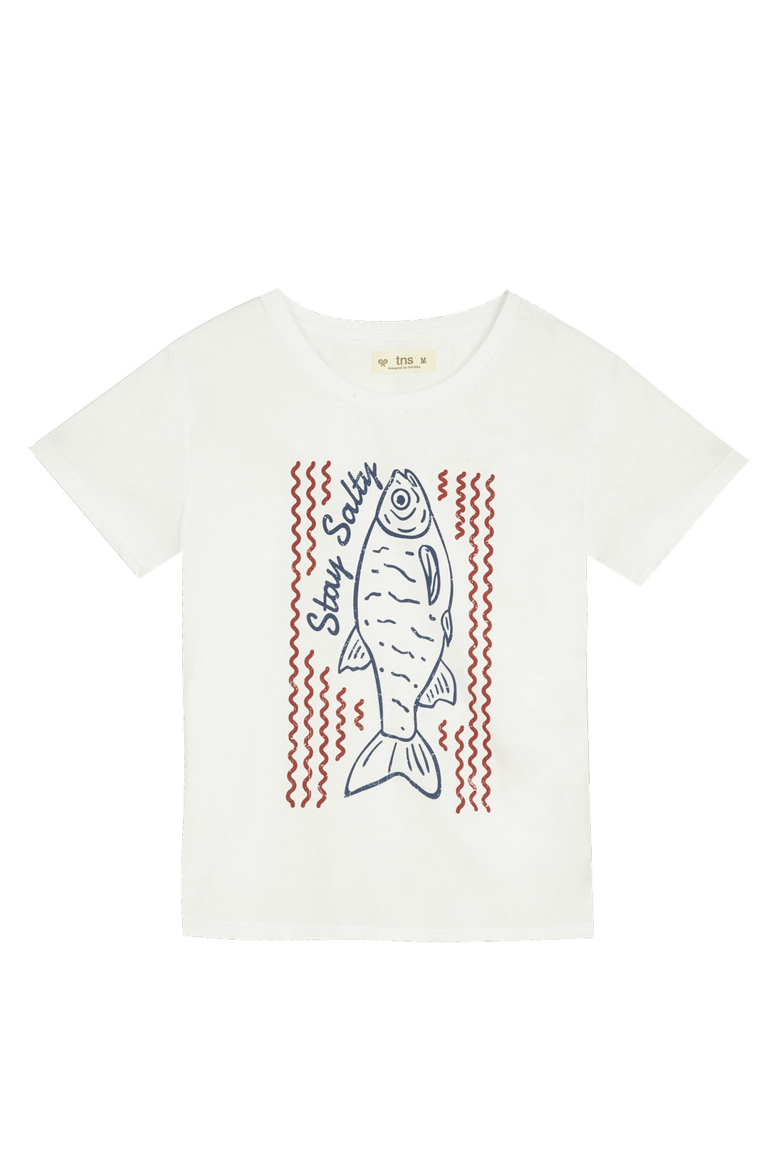 Women's white printed t-shirt