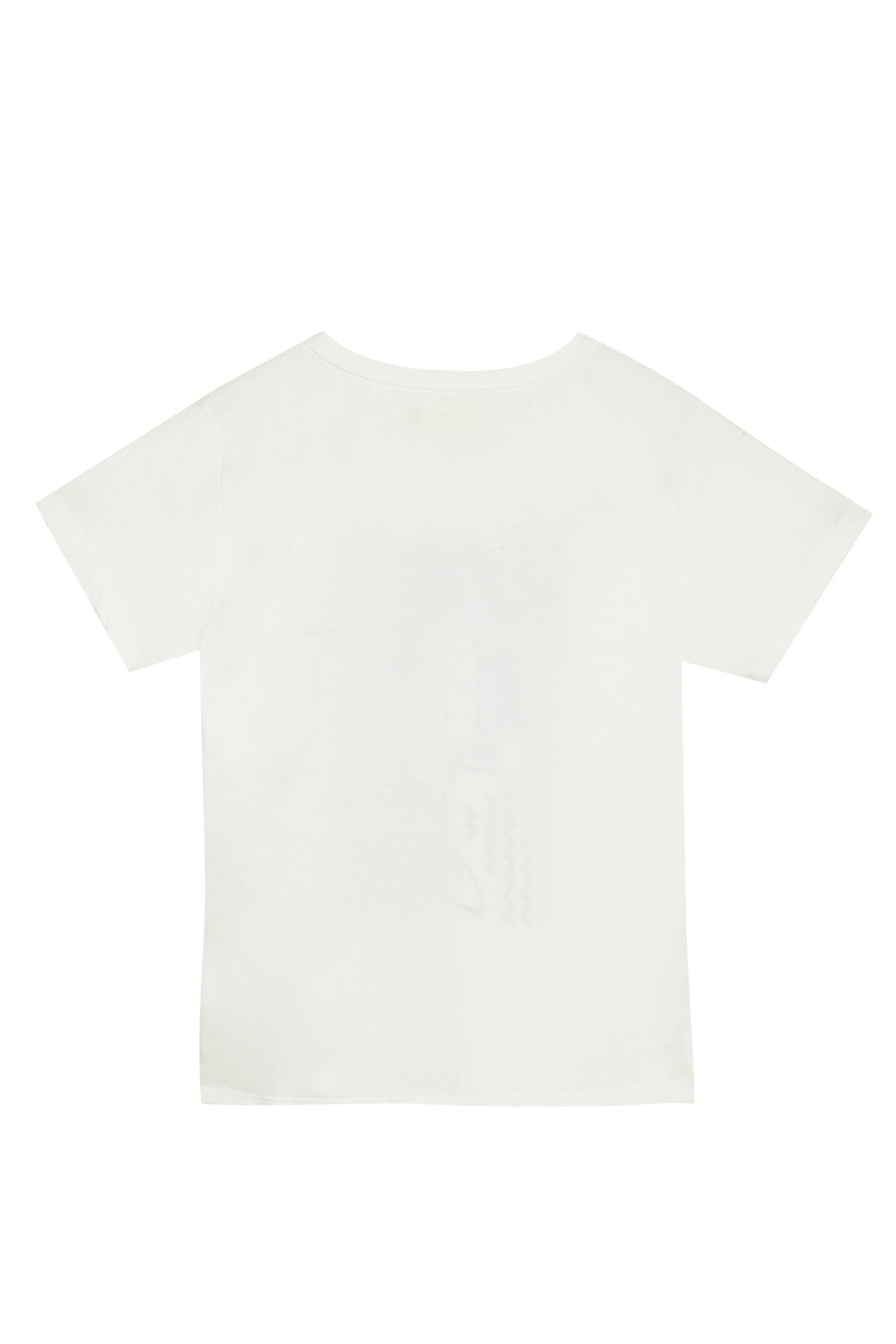 Women's white printed t-shirt