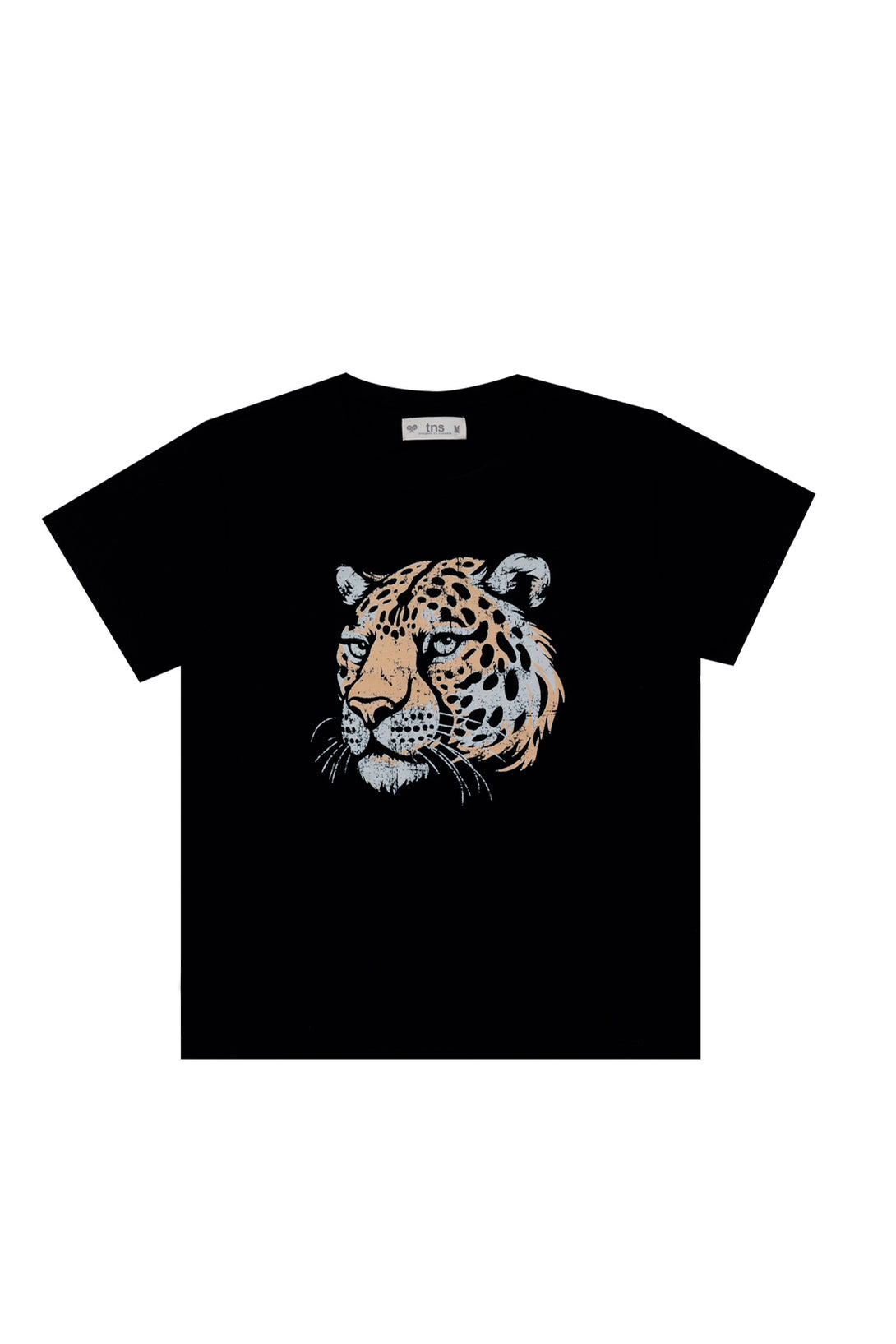 Women's black tiger print t-shirt