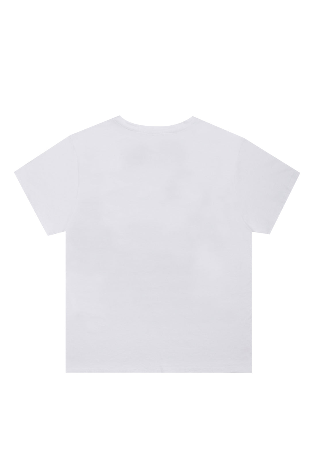 Women's white t-shirt with kiss print