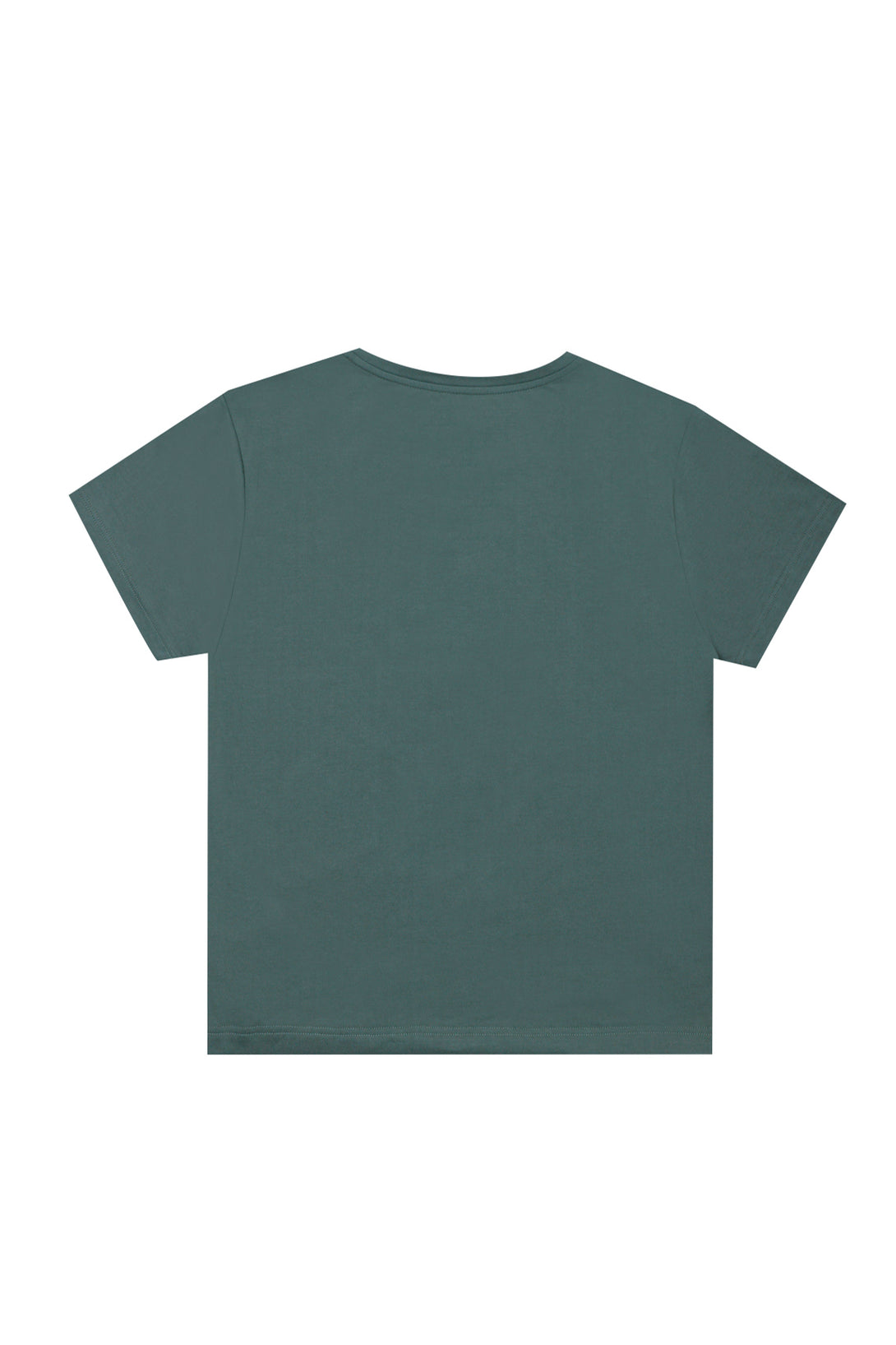 Women's green t-shirt with cup print