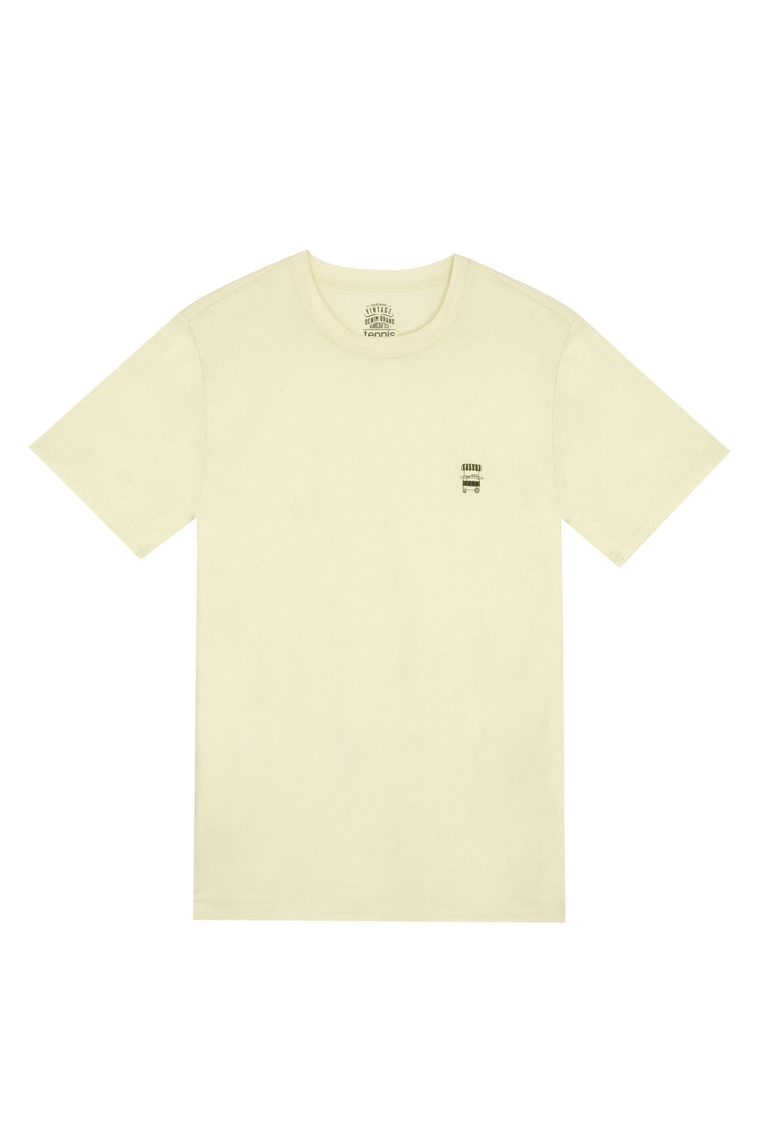 Men's regular fit short sleeve cream t-shirt