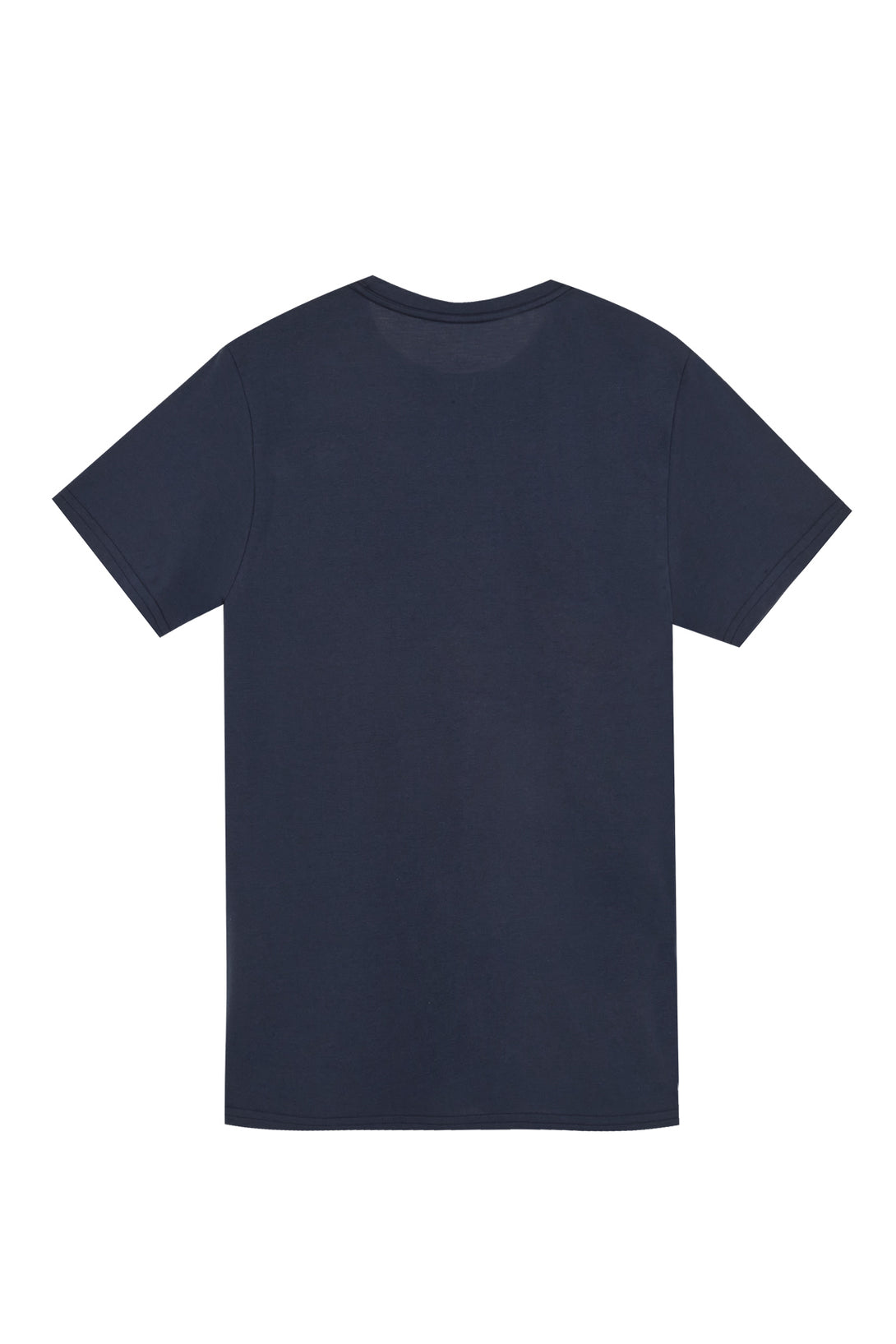 Men's Regular Fit Blue Crew Neck T-Shirt