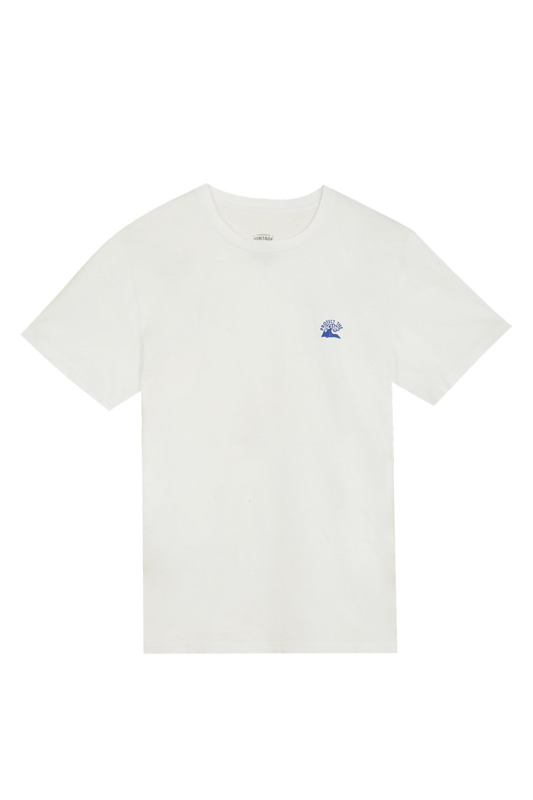 Men's regular fit white t-shirt with mini print