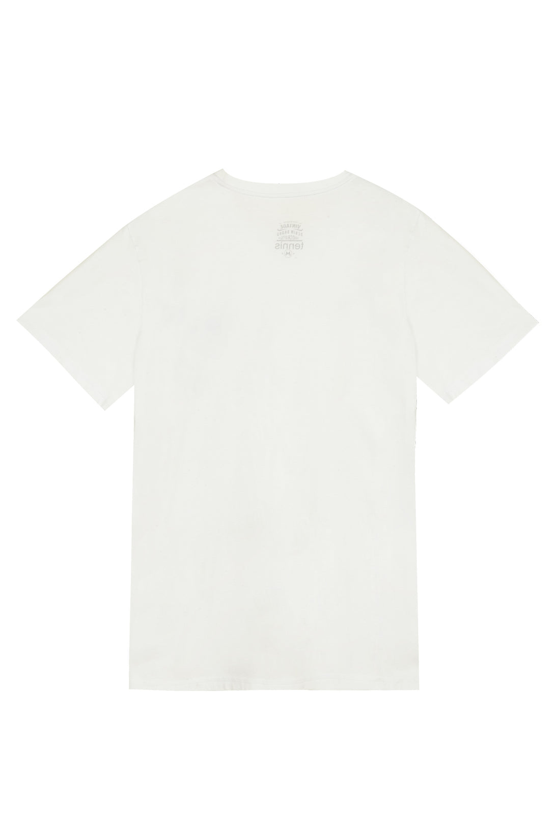 Men's regular fit white t-shirt with mini print