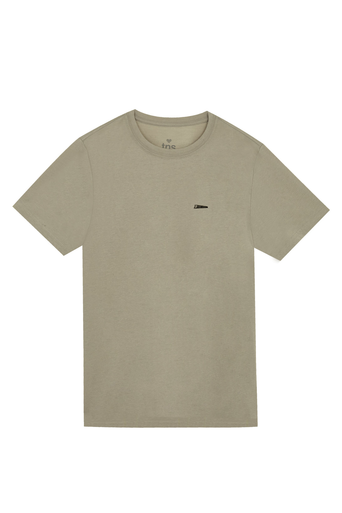 Men's regular fit gray t-shirt with mini print