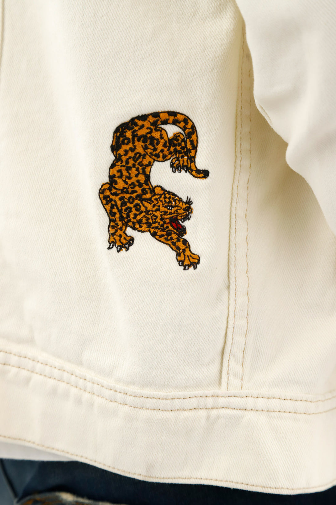 Men's Ecru Embroidered Jacket