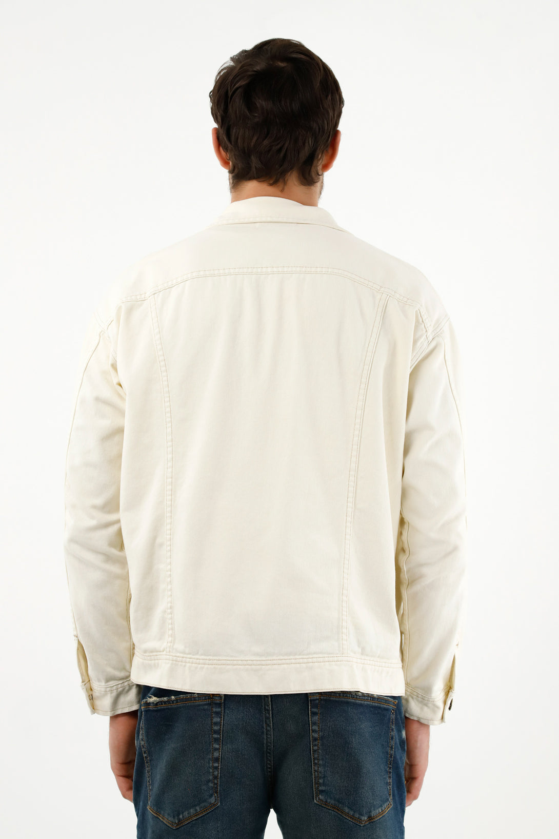 Men's Ecru Embroidered Jacket