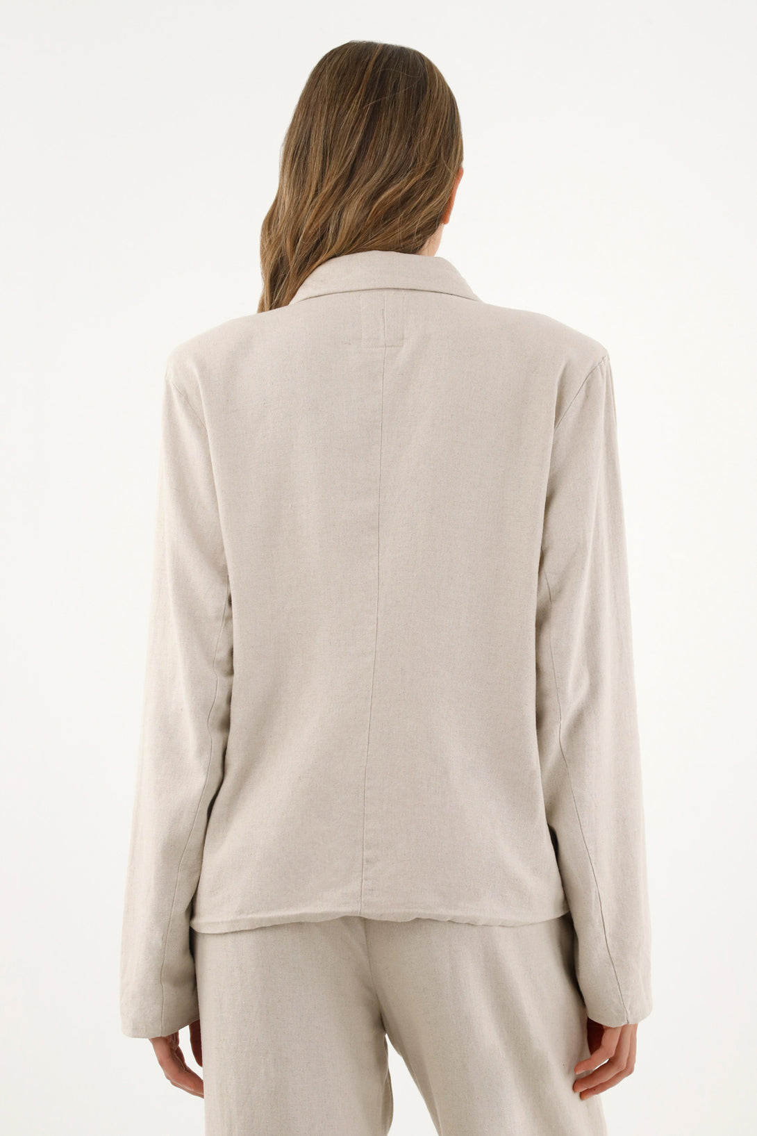 Women's Ecru Blazer Jacket