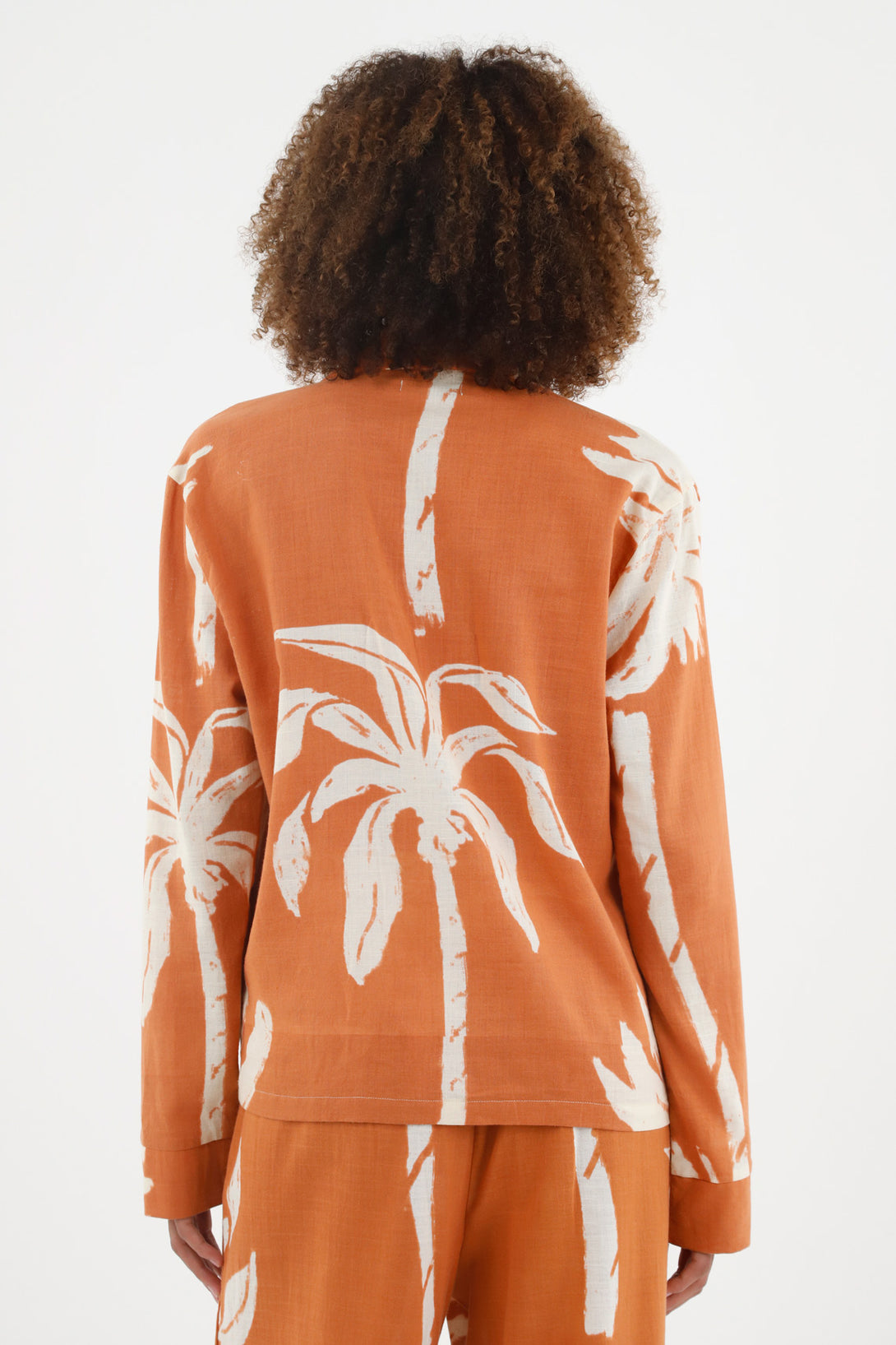 Women's Printed Linen Jacket