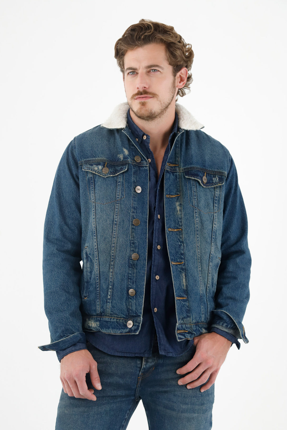 Men's Blue Trucker Jacket