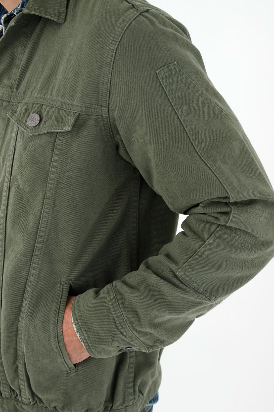 Men's Green Back-Printed Jacket