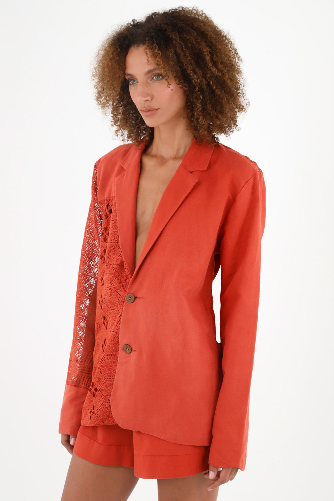 Women's Red Blazer Jacket