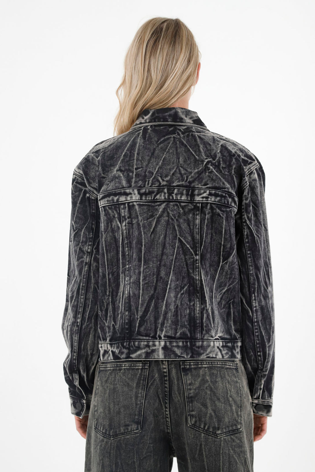 Women's Black Trucker Jacket