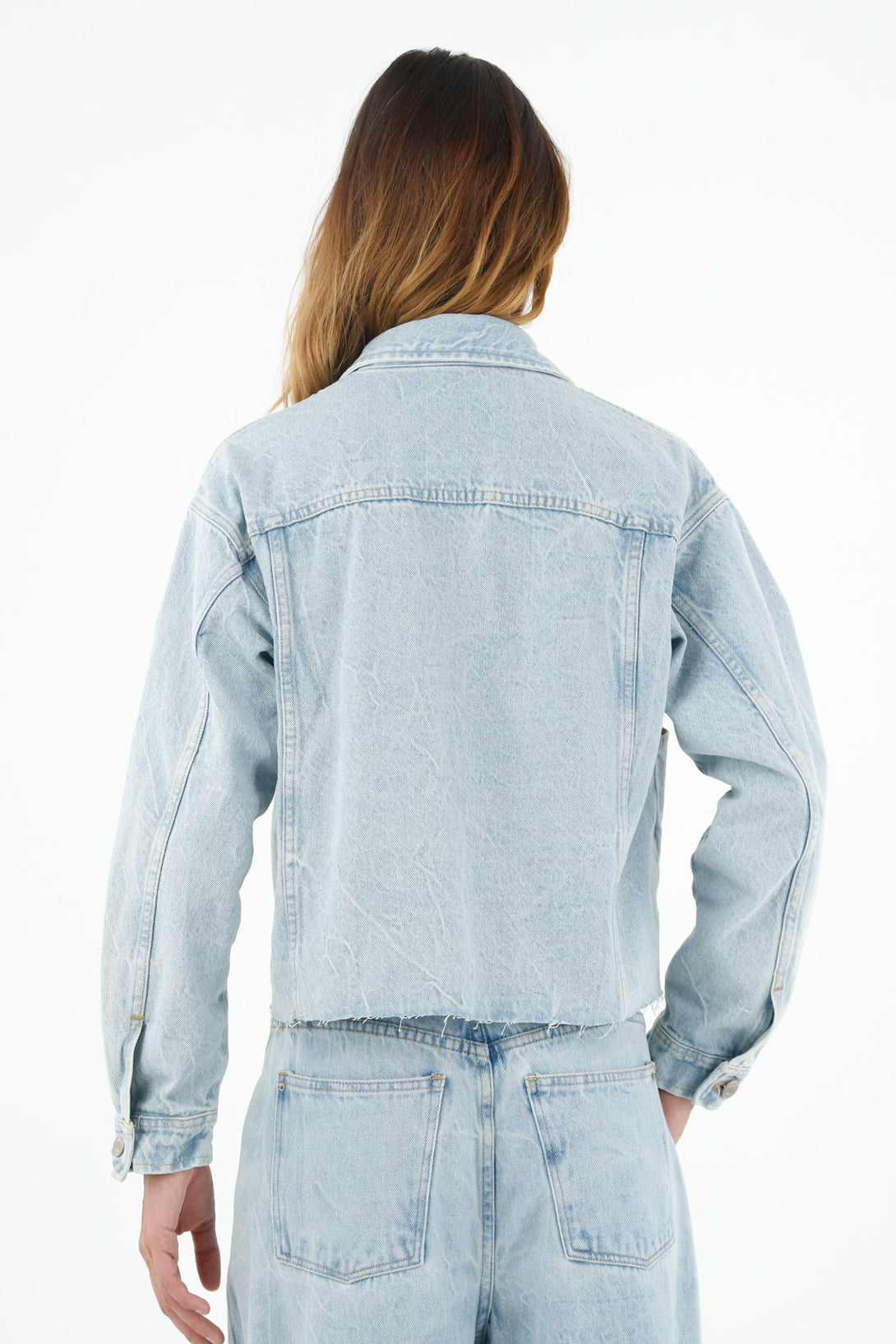 Women's Blue Trucker Jacket