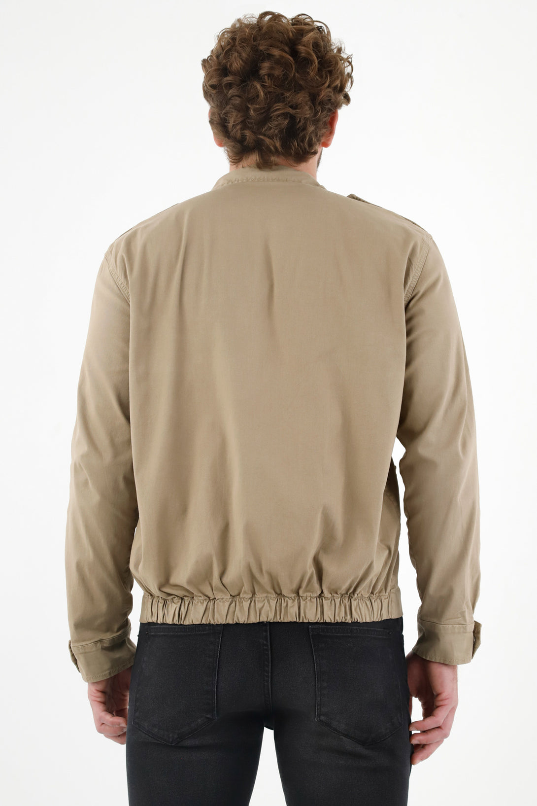 Men's Brown Embroidered Jacket