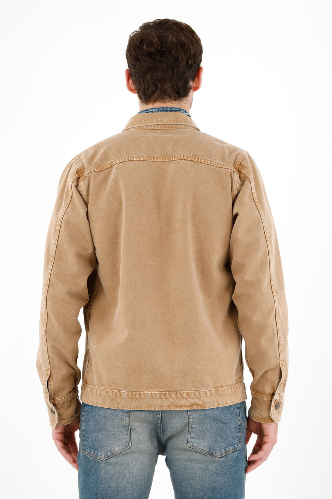 Chaqueta oversize café para hombre