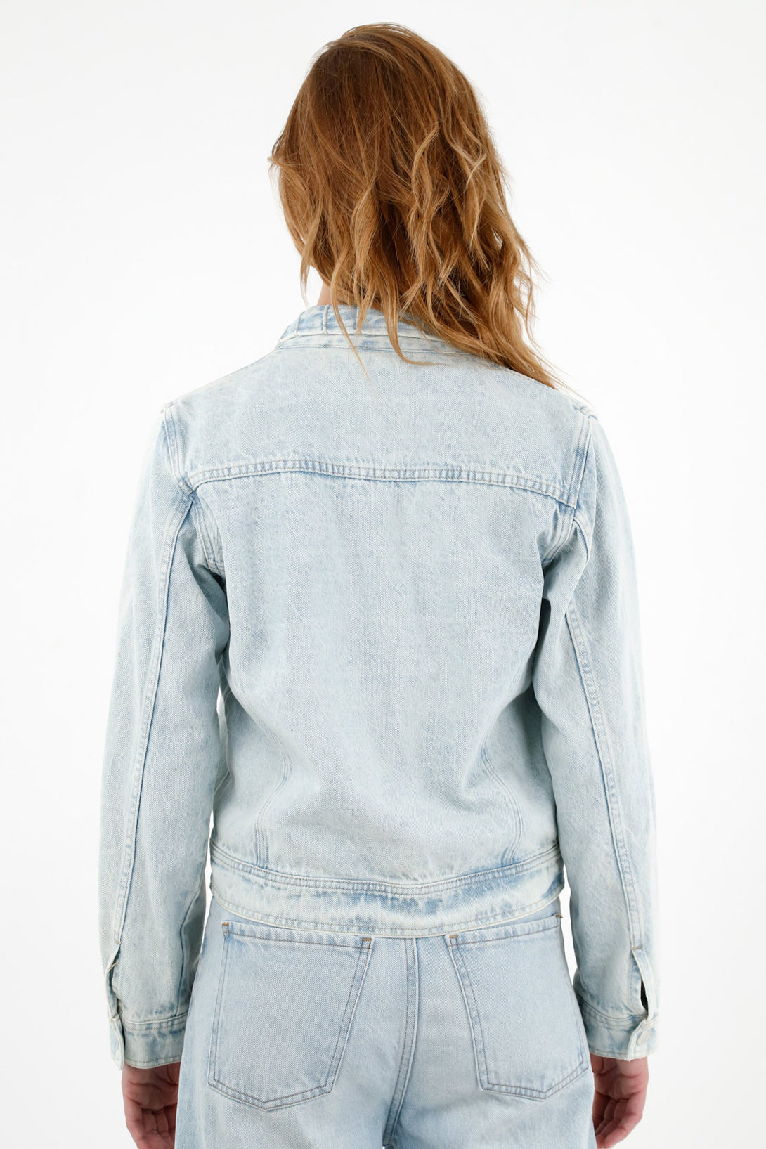 Women's Blue Notched Collar Jacket