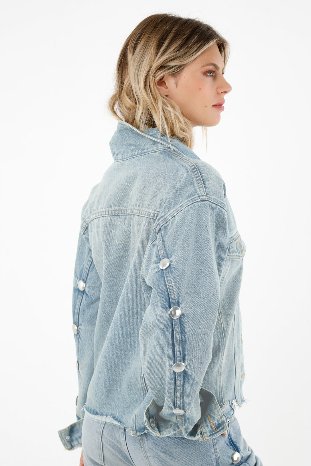 Women's Blue Trucker Jacket