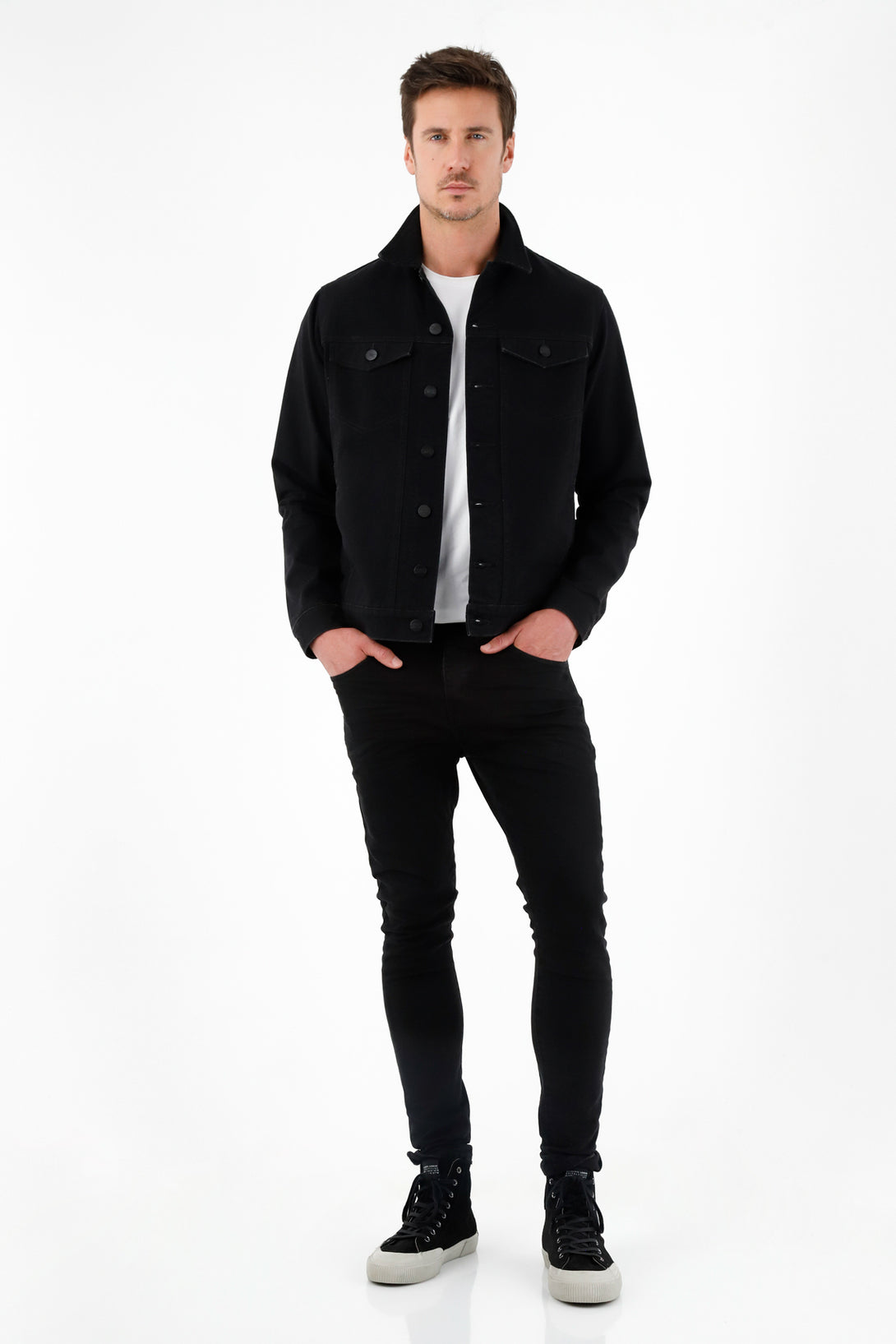 Men's Black Denim Jacket