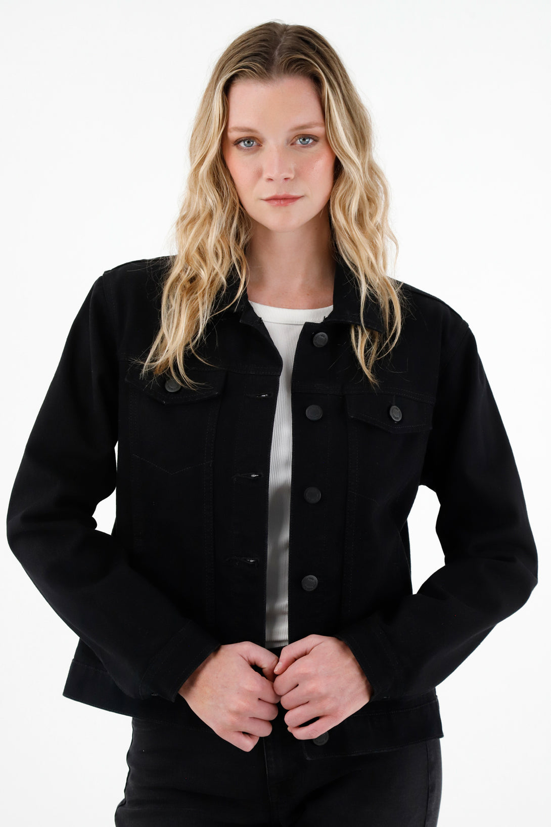 Women's Black Denim Jacket