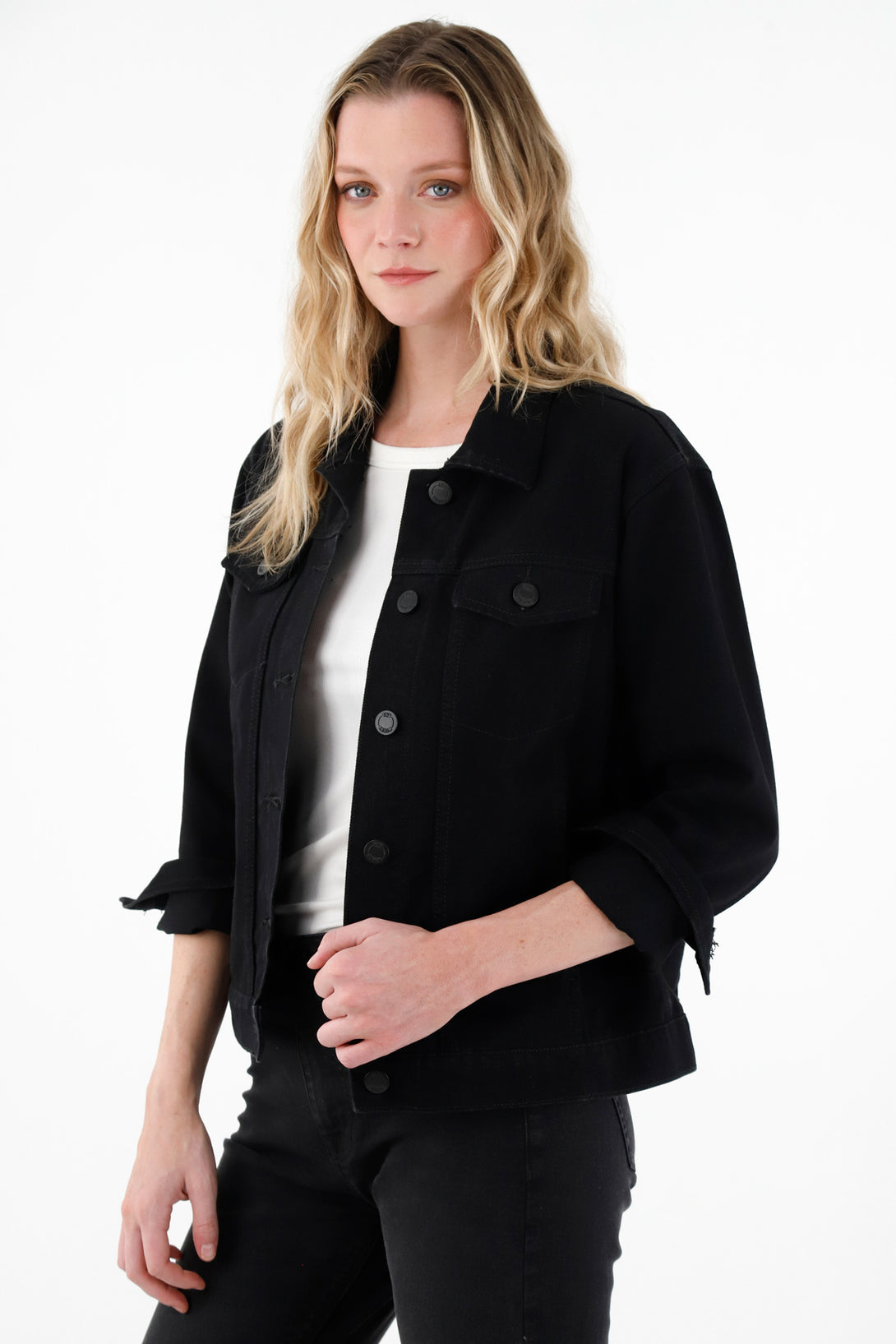 Women's Black Denim Jacket