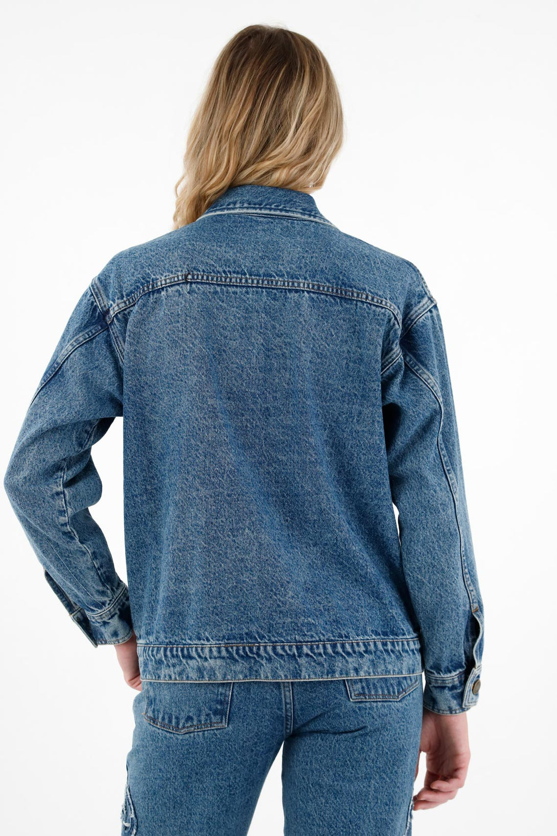 Women's Blue Trucker Jacket