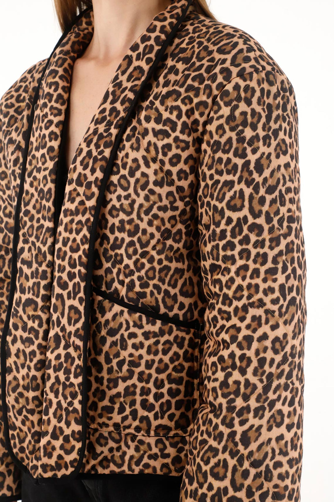 Women's animal print patterned coat