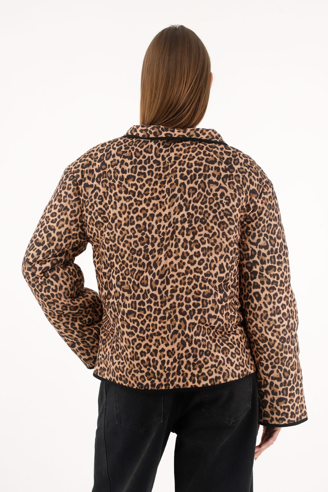 Women's animal print patterned coat