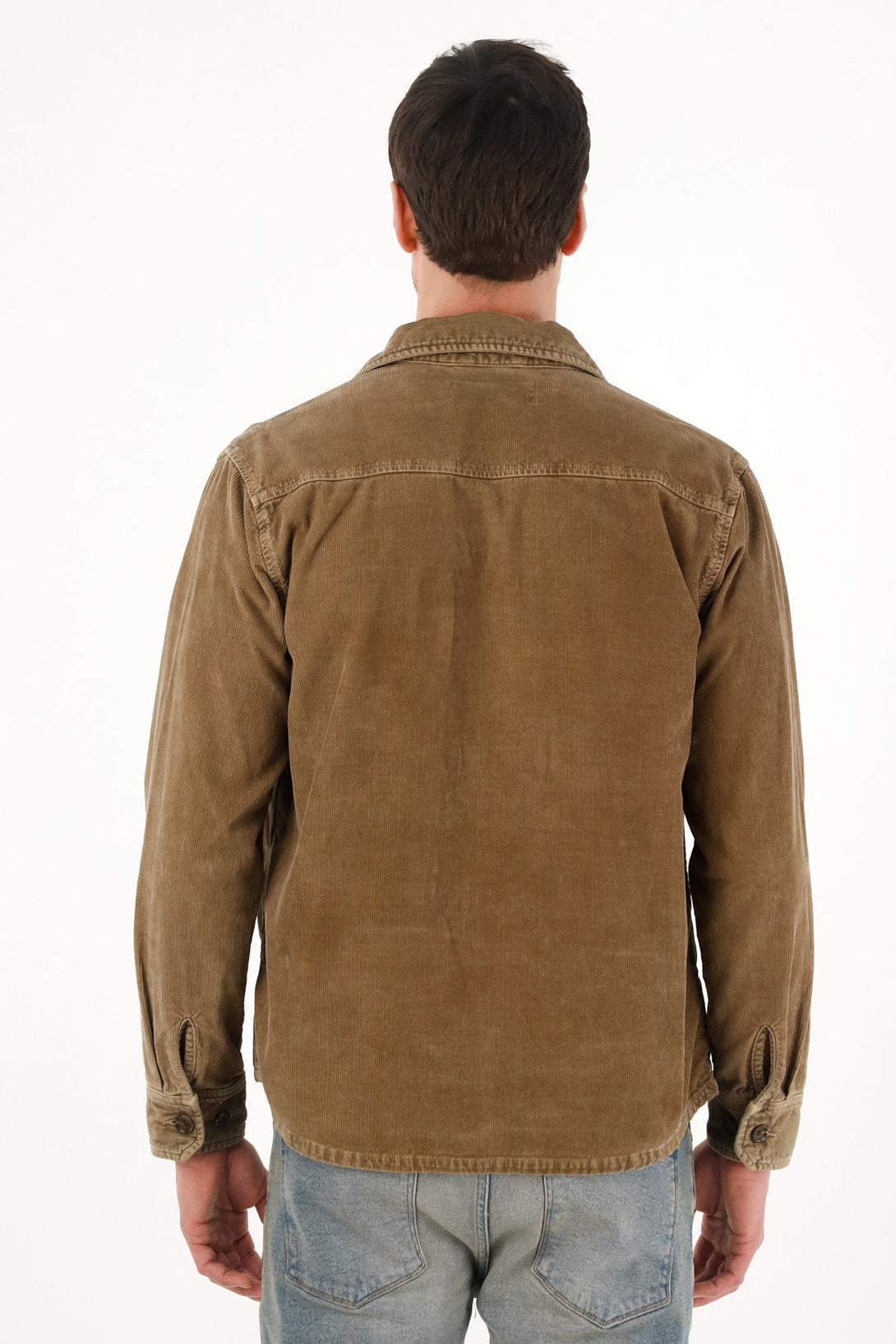 Brown Corduroy Coat for Men