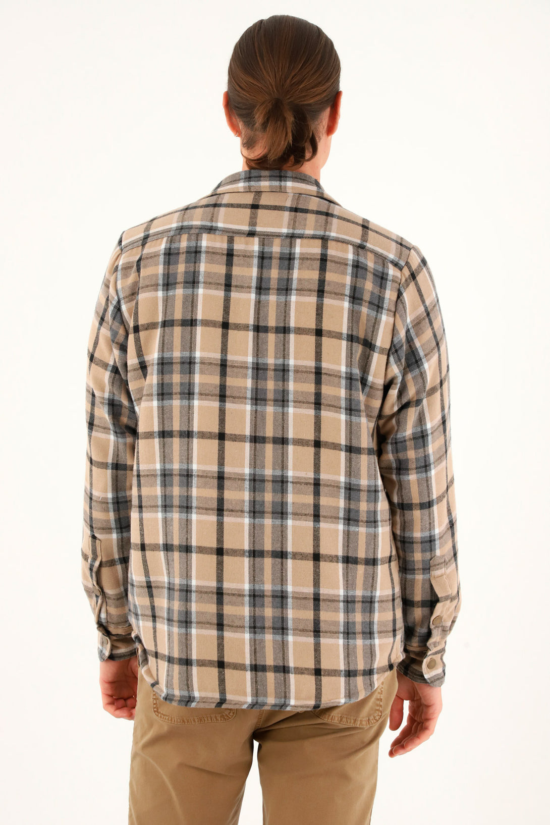 Men's plaid shirt with shepherd lining