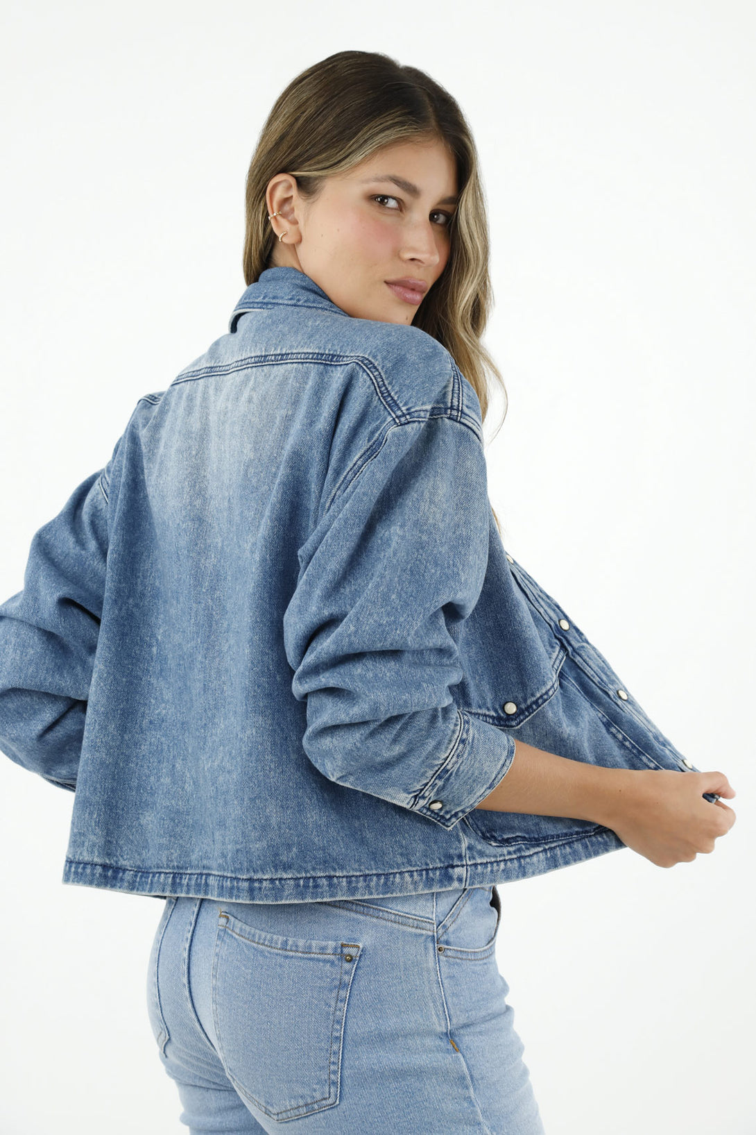 Chaqueta azul para mujer