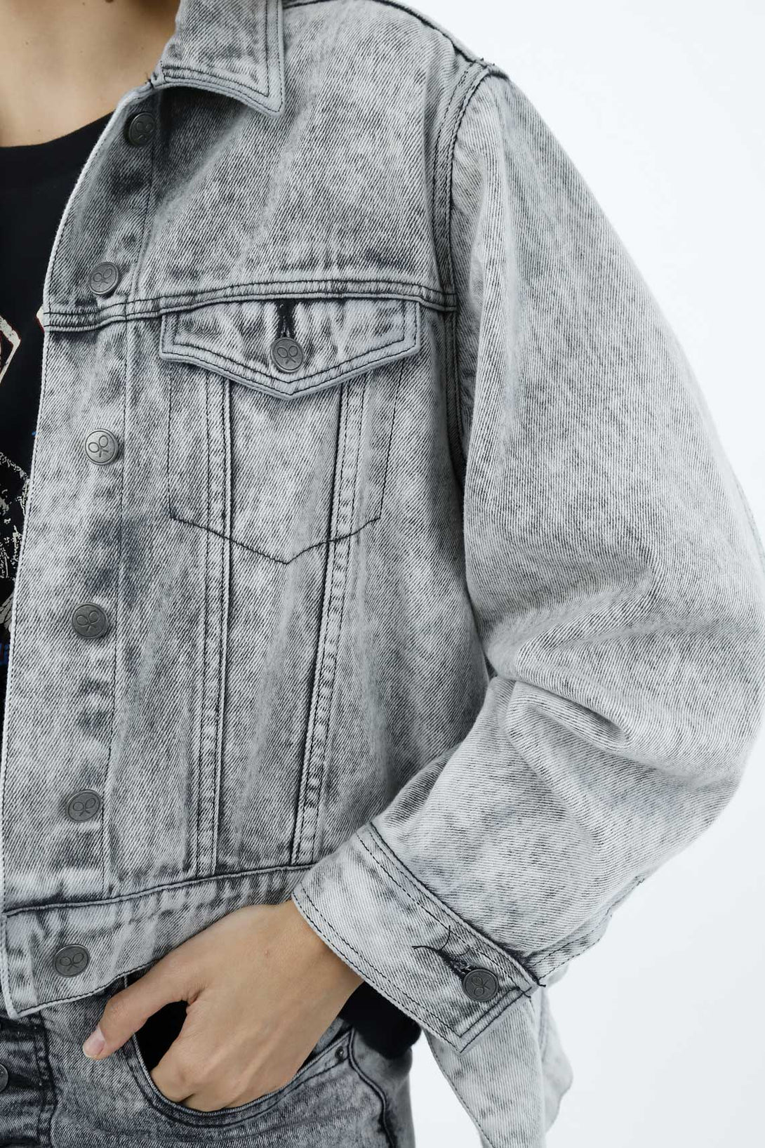 Chaqueta gris para mujer