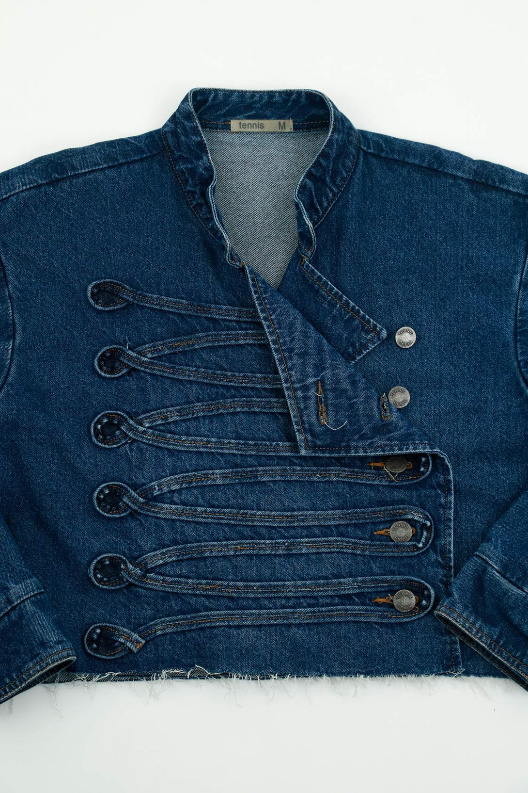 Chaqueta azul en denim para mujer