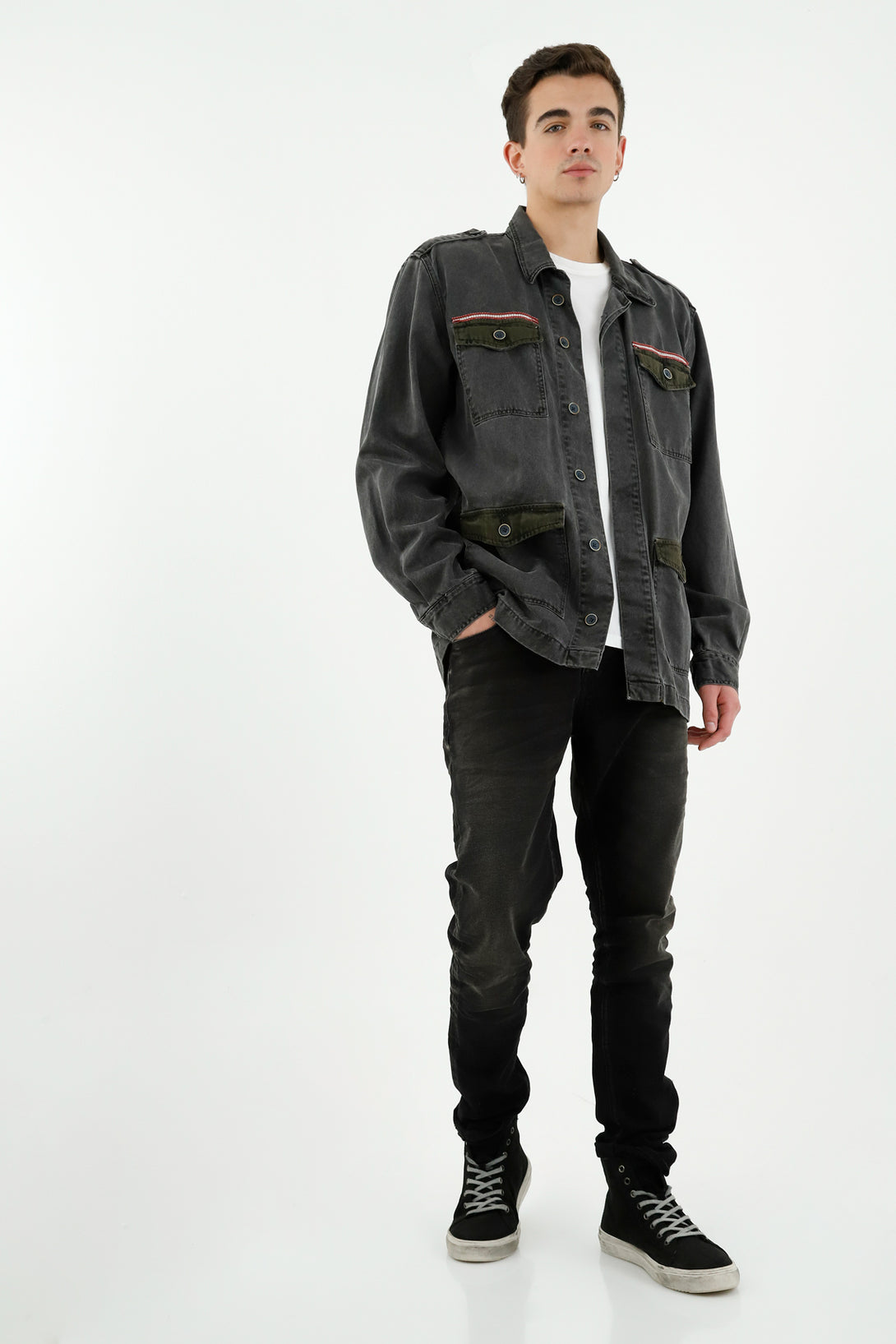 Men's Gray Bomber Jacket