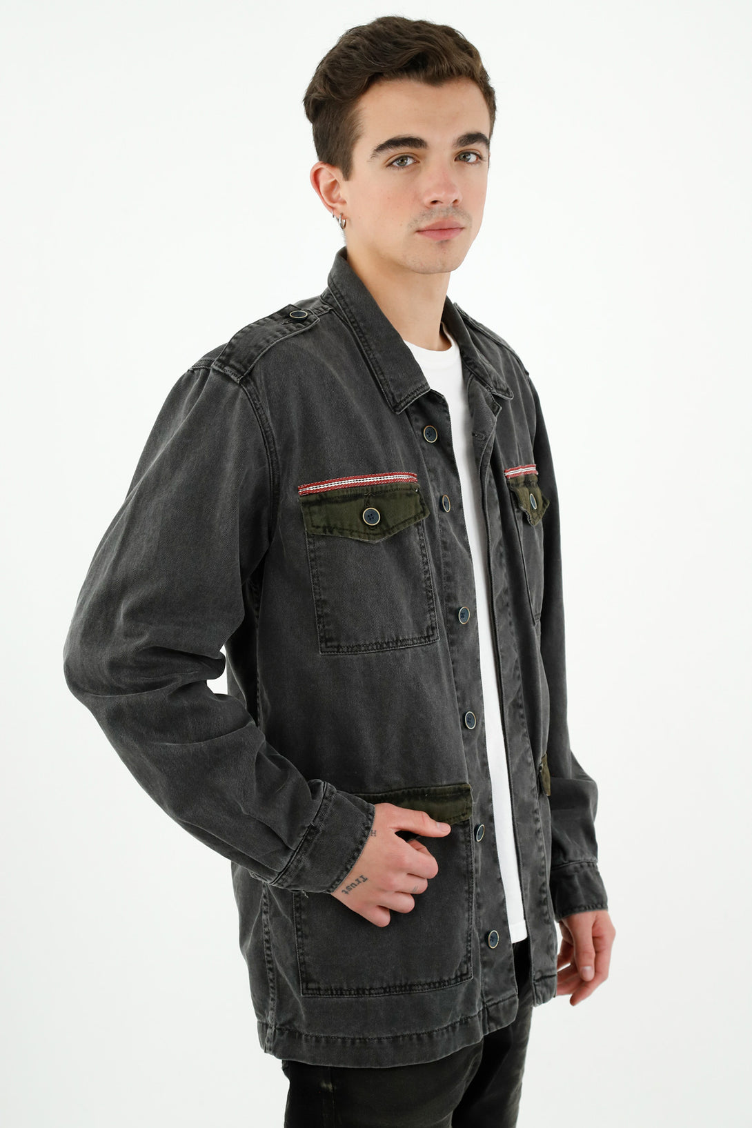 Men's Gray Bomber Jacket