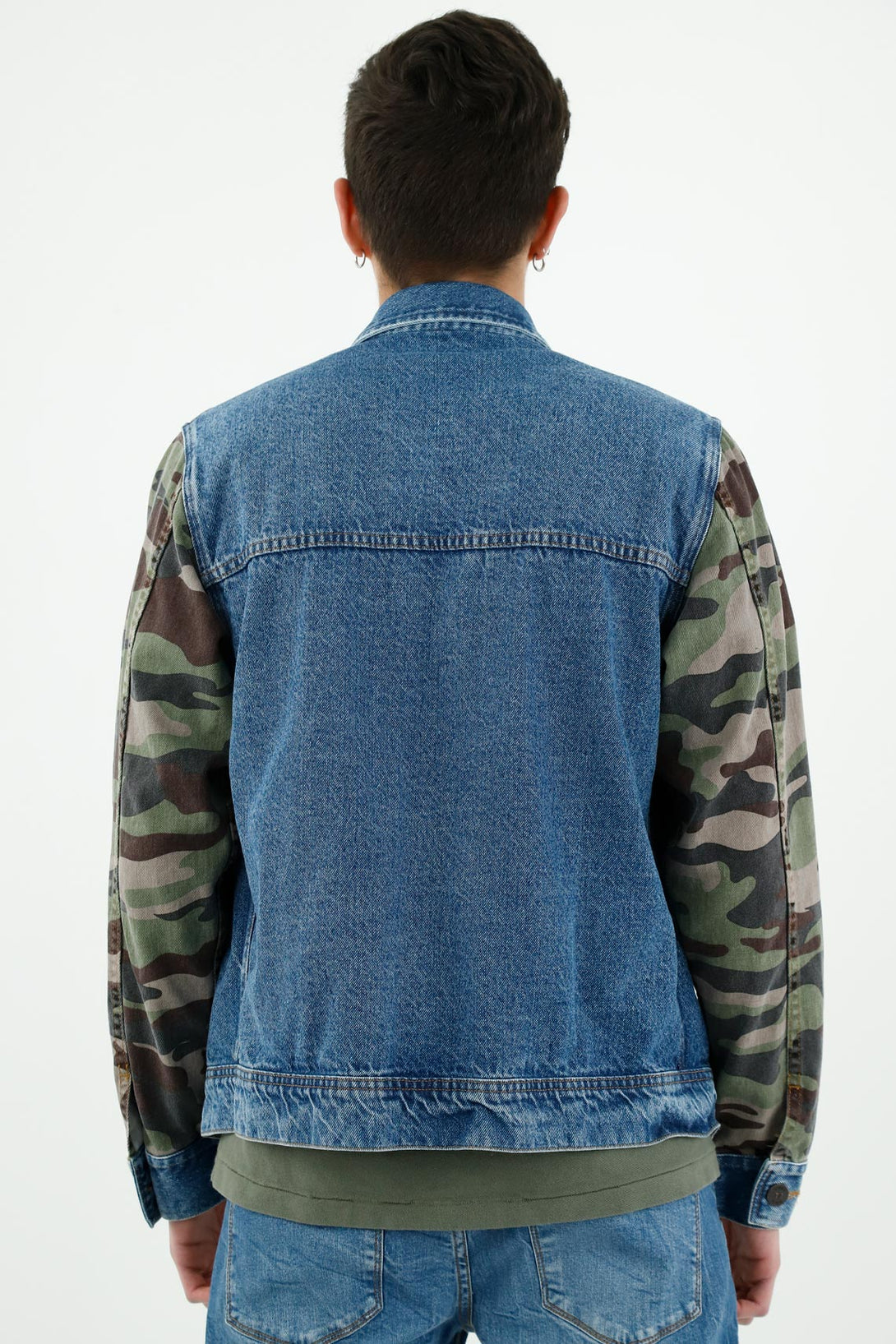 Men's Blue Cargo Pocket Jacket