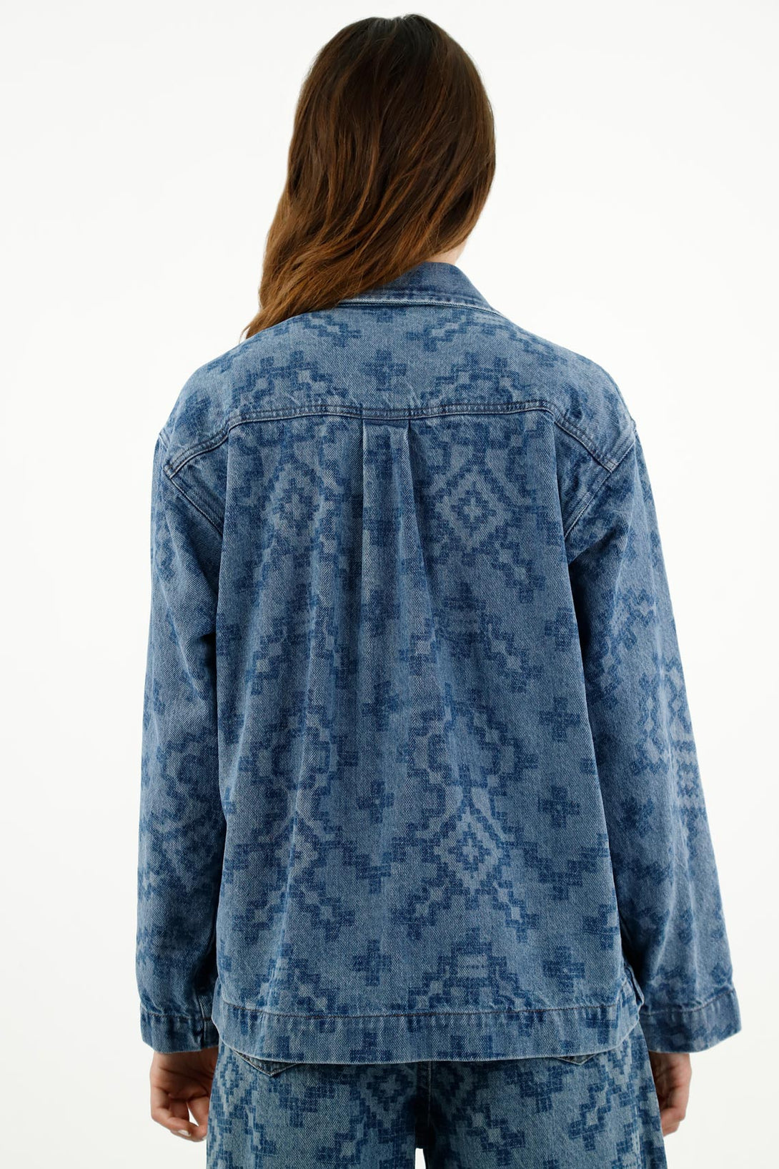 Women's Oversized Blue Jacket