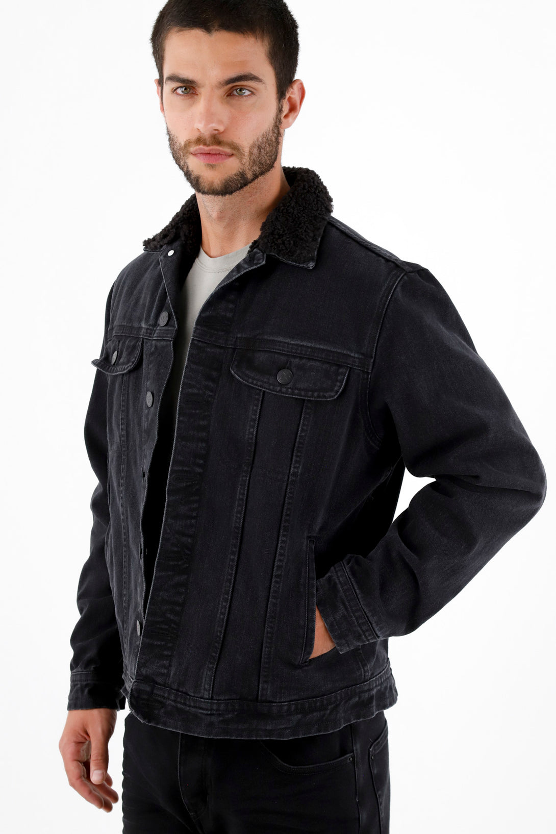 Men's Black Bomber Jacket